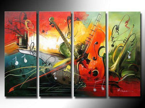 Music Painting, Modern Wall Art Painting, Simple Modern Art, Contemporary Wall Art, Modern Paintings for Living Room, Acrylic Painting Abstract-ArtWorkCrafts.com