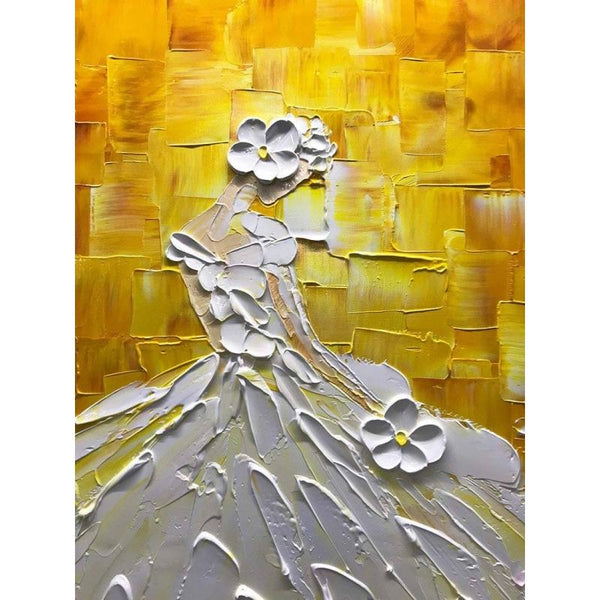 Modern Paintings, Contemporary Art, Texture Artwork, Palette Knife Canvas Paintings, Ballet Dancer Painting, Acrylic Painting Abstract-ArtWorkCrafts.com