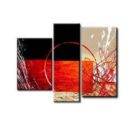 Bedroom Wall Art Paintings, Living Room Wall Painting, 3 Piece Canvas Art, Abstract Painting on Canvas, Simple Modern Art-ArtWorkCrafts.com