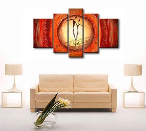 Extra Large Wall Art, Abstract Figure Painting, Bedroom Canvas Painting, Buy Art Online-ArtWorkCrafts.com