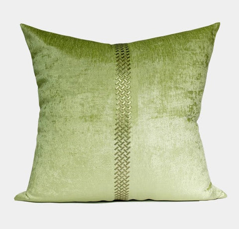 Decorative Pillows for Living Room, Green Decorative Modern Pillows for Couch, Modern Sofa Pillows Covers, Modern Sofa Cushion-ArtWorkCrafts.com