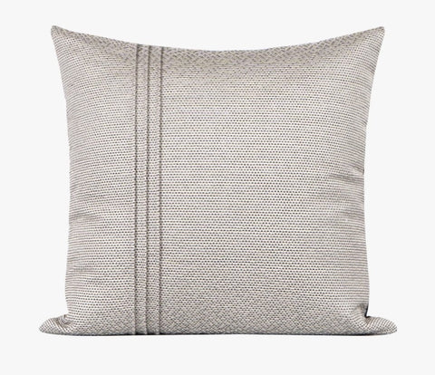 Decorative Throw Pillows for Couch, Large Modern Sofa Throw Pillows, Light Grey Abstract Contemporary Throw Pillow for Living Room-ArtWorkCrafts.com