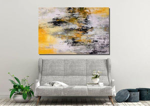 Acrylic Painting for Living Room, Modern Wall Art Painting, Large Contemporary Abstract Artwork-ArtWorkCrafts.com