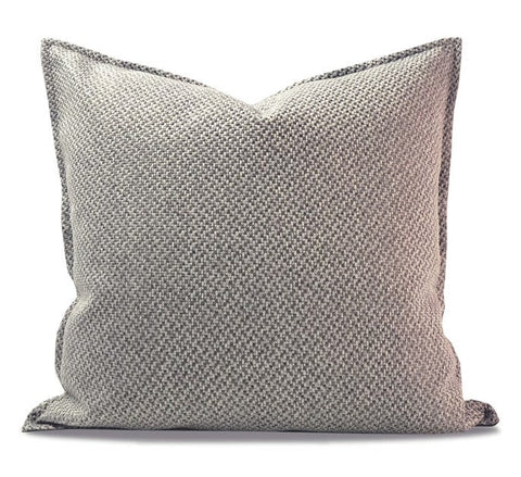 Simple Decorative Throw Pillows, Large Throw Pillow for Interior Design, Large Gray Square Modern Throw Pillows for Couch, Contemporary Modern Sofa Pillows-ArtWorkCrafts.com