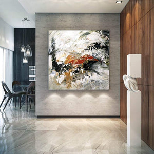 Huge Wall Paintings, Extra Large Paintings for Dining Room, Abstract Acrylic Wall Painting, Modern Canvas Painting, Living Room Wall Art Ideas-ArtWorkCrafts.com