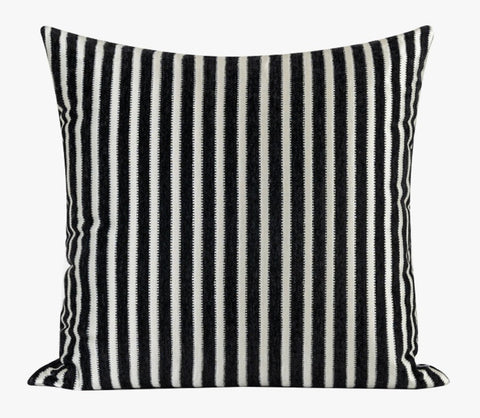 Simple Modern Sofa Throw Pillows, Black and White Stripe Abstract Contemporary Throw Pillow for Living Room, Modern Decorative Throw Pillows for Couch-ArtWorkCrafts.com