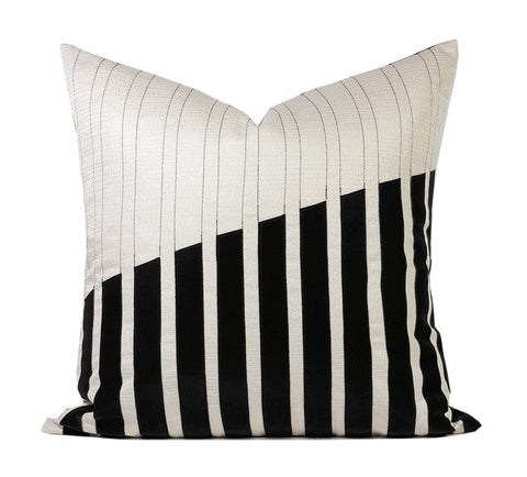 Modern Pillows for Living Room, Decorative Modern Pillows for Couch, Black Modern Sofa Pillows, Modern Sofa Pillows, Contemporary Throw Pillows-ArtWorkCrafts.com