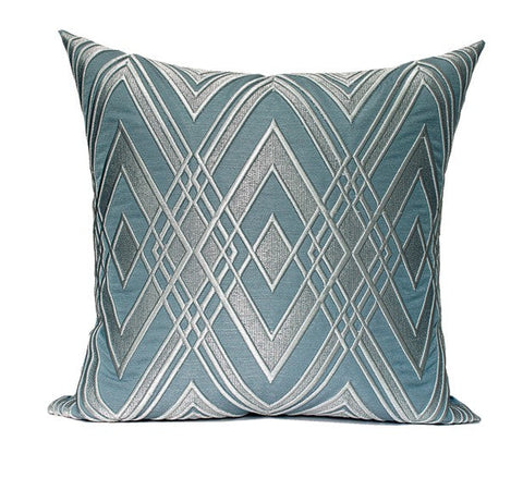 Simple Modern Pillows, Blue Modern Throw Pillows, Decorative Pillows for Couch, Modern Sofa Pillows, Contemporary Throw Pillows-ArtWorkCrafts.com