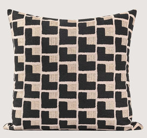Modern Pillows for Couch, Contemporary Black and White Throw