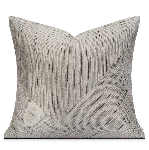 Grey Modern Pillows for Couch, Large Modern Sofa Cushion, Decorative Pillow Covers, Abstract Decorative Throw Pillows for Living Room-ArtWorkCrafts.com