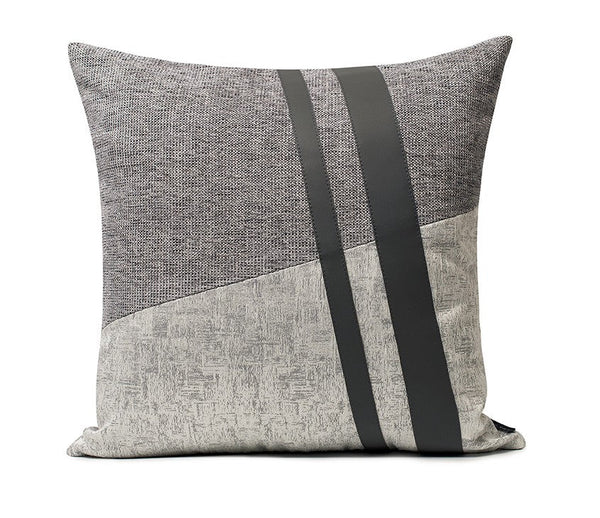 Grey Throw Pillow for Couch, Modern Sofa Pillow, Grey Decorative Pillows, Modern Throw Pillows, Throw Pillow for Living Room-ArtWorkCrafts.com