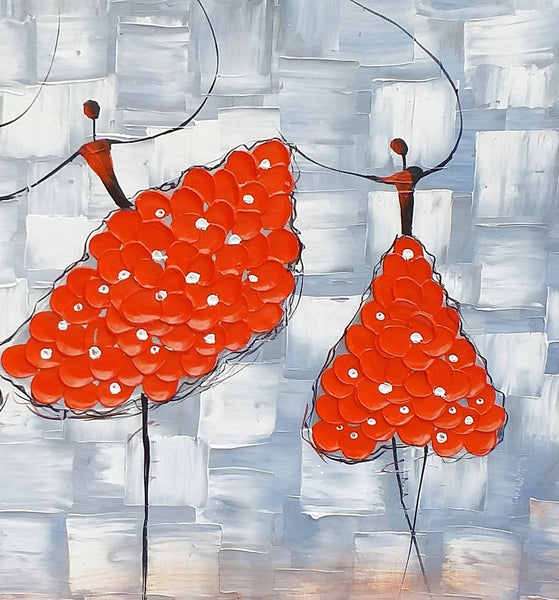 Contemporary Wall Art Ideas, Ballet Dancer Painting, Acrylic Canvas Painting, Buy Art Online, Abstract Painting for Dining Room-ArtWorkCrafts.com