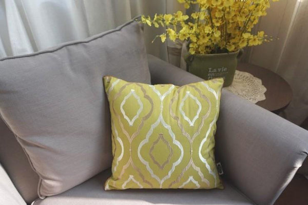 Embroider Cotton Pillow Cover, Decorative Throw Pillow, Sofa Pillows, Home Decor-ArtWorkCrafts.com