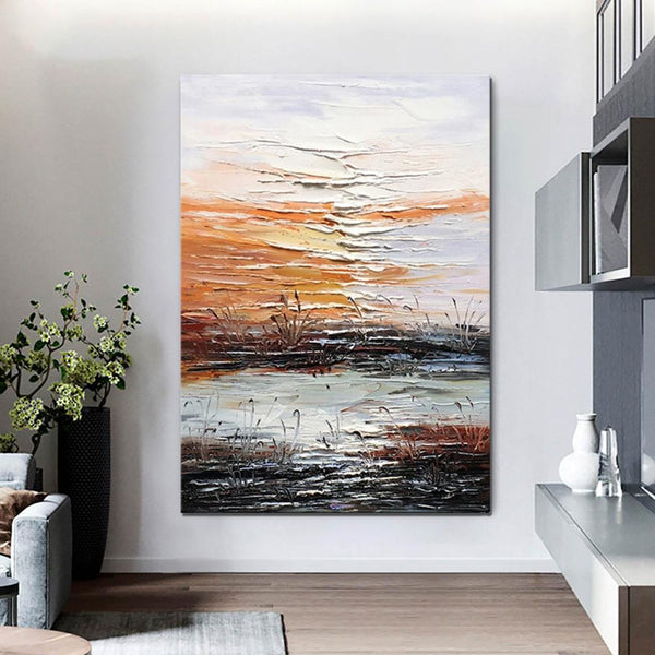 Abstract Canvas Painting, Modern Paintings for Living Room, Hand Painted Wall Art, Huge Painting for Sale-ArtWorkCrafts.com