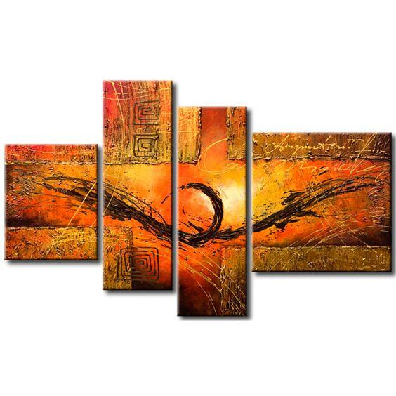 Acrylic Painting Abstract, Modern Abstract Painting, Dining Room Canvas Paintings, Contemporary Wall Paintings, Heavy Texture Wall Art-ArtWorkCrafts.com