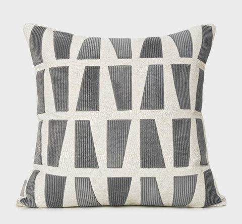 Large Modern Decorative Pillows for Sofa, Geometric Contemporary Cushions for Interior Design, Modern Throw Pillows for Couch-ArtWorkCrafts.com