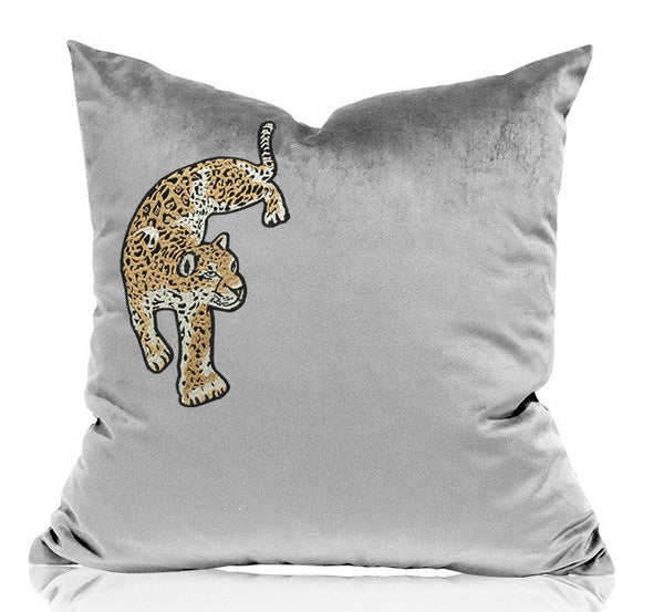 Cheetah Decorative Throw Pillows, Decorative Pillows for Living Room, Modern Sofa Pillows, Contemporary Throw Pillows-ArtWorkCrafts.com