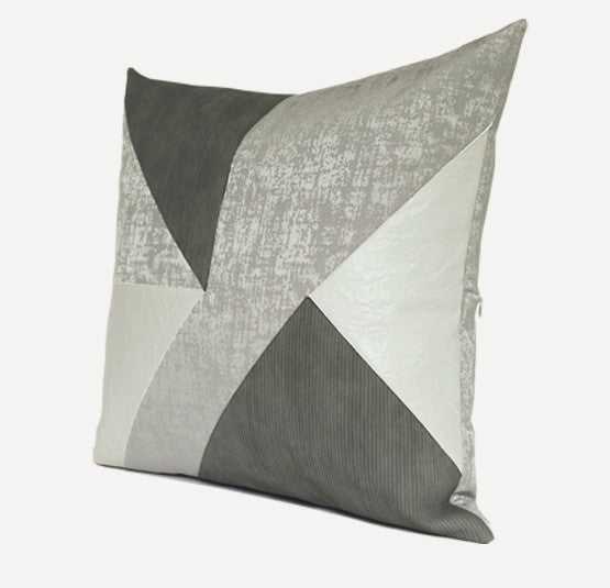 Simple Modern Pillows for Living Room, Grey Decorative Pillows for Couch, Modern Sofa Pillows, Modern Sofa Pillows, Contemporary Geometric Pillows-ArtWorkCrafts.com