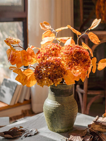 Hydrangea Flowers, Artificial Floral for Bedroom, Flower Arrangement Ideas for Dining Room Table, Simple Modern Floral Arrangement Ideas for Home Decoration-ArtWorkCrafts.com