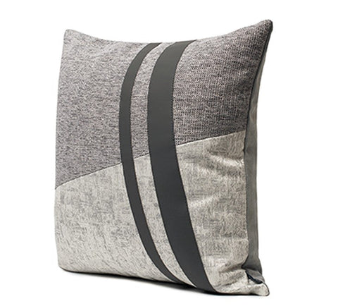 Grey Throw Pillow for Couch, Modern Sofa Pillow, Grey Decorative Pillows, Modern Throw Pillows, Throw Pillow for Living Room-ArtWorkCrafts.com