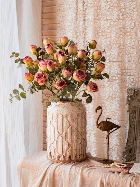 Wedding Flowers, Bunch of Rose Flowers, Artificial Rose Floral for Dining Room Table, Bedroom Flower Arrangement Ideas, Botany Plants, Creative Flower Arrangement Ideas for Home Decoration-ArtWorkCrafts.com