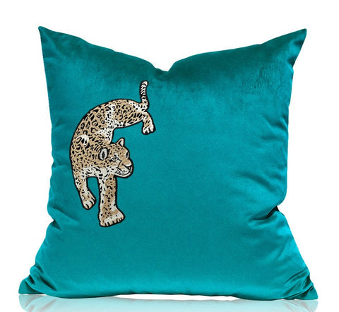 Decorative Pillows for Living Roomï¼?Contemporary Throw Pillows, Cheetah Decorative Cushion, Modern Sofa Pillows-ArtWorkCrafts.com