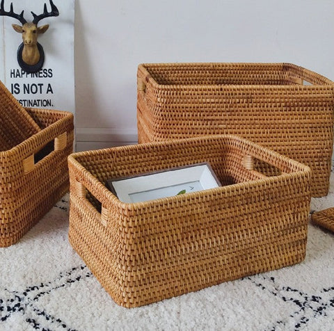 Storage Baskets for Bedroom, Extra Large Storage Basket for Clothes, R –  artworkcanvas