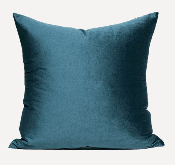 Large Decorative Throw Pillow for Couch, Blue Modern Sofa Pillows, Simple Modern Throw Pillows for Couch, Large Square Pillows-ArtWorkCrafts.com