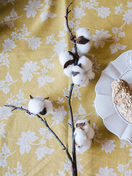 Cotton Branch, Table Centerpiece, Spring Artificial Floral for Dining Room, Bedroom Flower Arrangement Ideas, Simple Modern Flower Arrangement Ideas for Home Decoration-ArtWorkCrafts.com