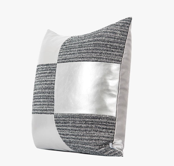 Abstract Contemporary Throw Pillow for Living Room, Grey Decorative Throw Pillows for Couch, Large Modern Sofa Throw Pillows-ArtWorkCrafts.com