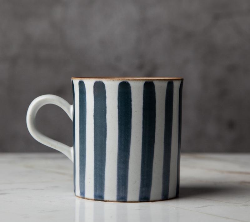 Large Capacity Coffee Cup, Cappuccino Coffee Mug, Pottery Tea Cup, Handmade Pottery Coffee Cup-ArtWorkCrafts.com
