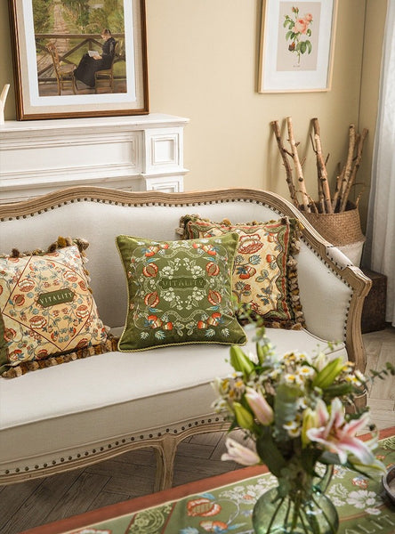 Modern Sofa Pillows, Decorative Throw Pillows, Beautiful Throw Pillows, Short Velvet Pillow Cover, Decorative Pillows for Living Room-ArtWorkCrafts.com