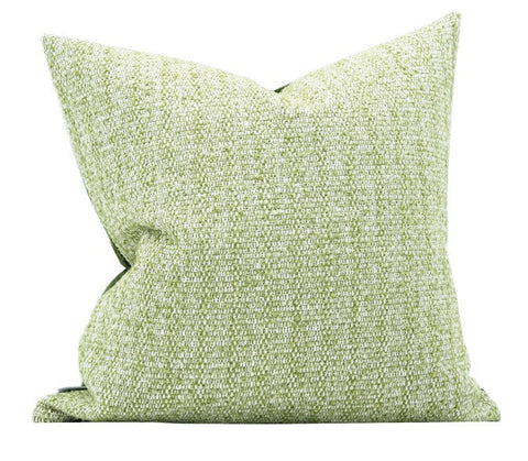 Green White Modern Sofa Pillows, Large Square Modern Throw Pillows for Couch, Simple Throw Pillow for Interior Design, Large Decorative Throw Pillows-ArtWorkCrafts.com