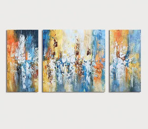 Acrylic Painting on Canvas, Modern Paintings for Living Room, Hand Painted Canvas Art, Palette Knife Paintings-ArtWorkCrafts.com