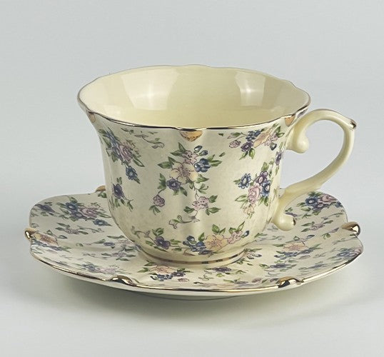 British Afternoon Tea Cup and Saucer in Gift Box, China Porcelain Tea Cup Set, Unique Tea Cup and Saucers, Royal Ceramic Cups, Elegant Vintage Ceramic Coffee Cups-ArtWorkCrafts.com