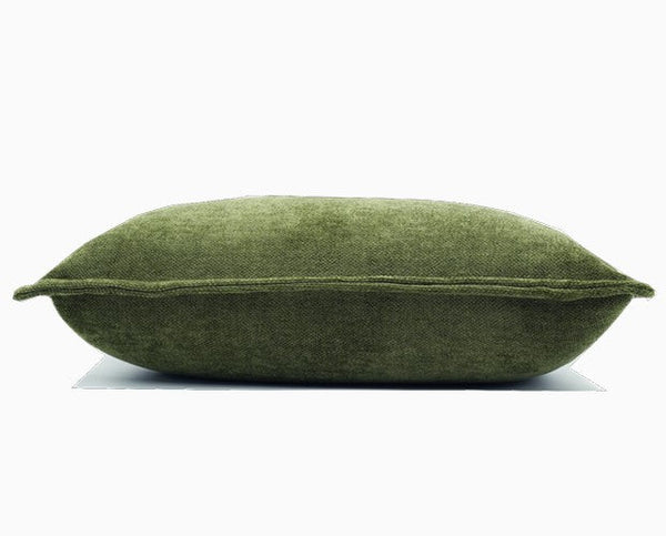 Large Throw Pillow for Interior Design, Simple Decorative Throw Pillows, Large Green Square Modern Throw Pillows for Couch, Contemporary Modern Sofa Pillows-ArtWorkCrafts.com