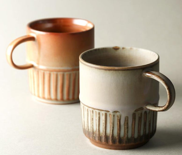 Elegant Porcelain Coffee Cups, Large Capacity Coffee Cup, Handmade Ceramic Coffee Mug, Large Pottery Coffee Cup, Large Tea Cup-ArtWorkCrafts.com