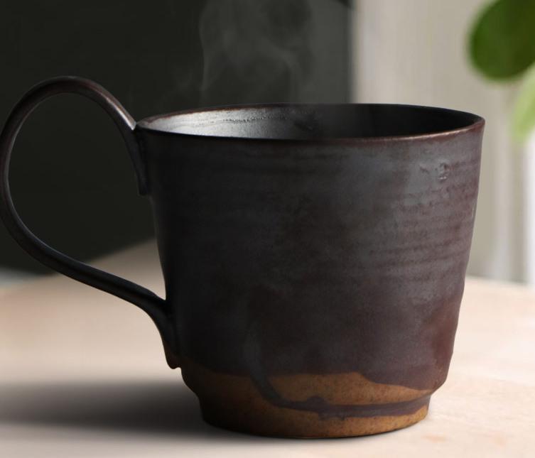 Pottery Coffee Mug, Large Handmade Ceramic Coffee Cup, Large Capacity Coffee Cup, Large Tea Cup-ArtWorkCrafts.com