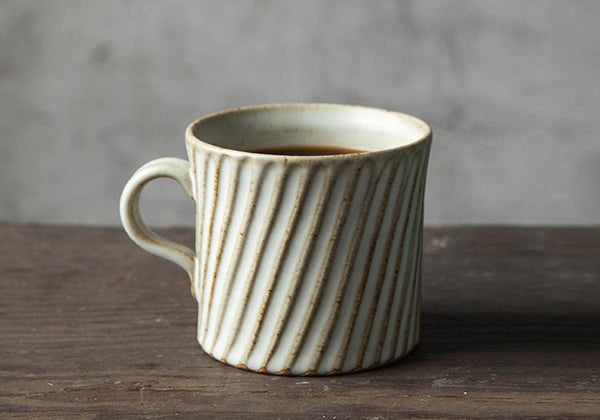 Large Capacity Coffee Cup, Pottery Tea Cup, Handmade Pottery Coffee Cup, Cappuccino Coffee Mug-ArtWorkCrafts.com