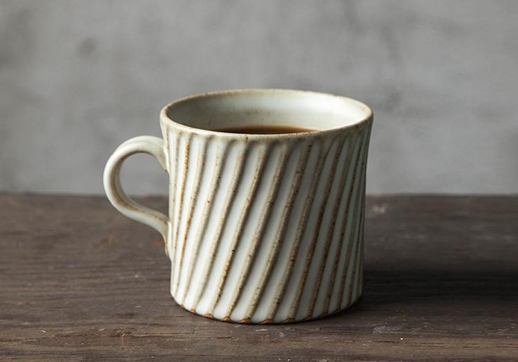 Handmade Pottery Coffee Cup, Cappuccino Coffee Mug, Large Capacity Coffee Cup, Pottery Tea Cup-ArtWorkCrafts.com