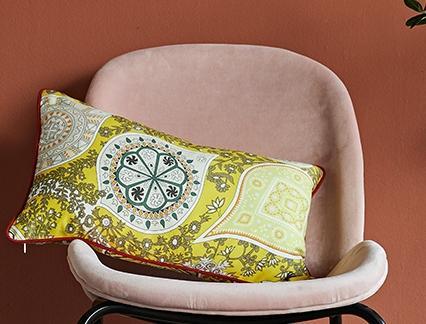 Leaves Pattern Cotton Pillow Cover, Home Decorative Throw Pillow, Sofa Pillows, Home Decoration-ArtWorkCrafts.com