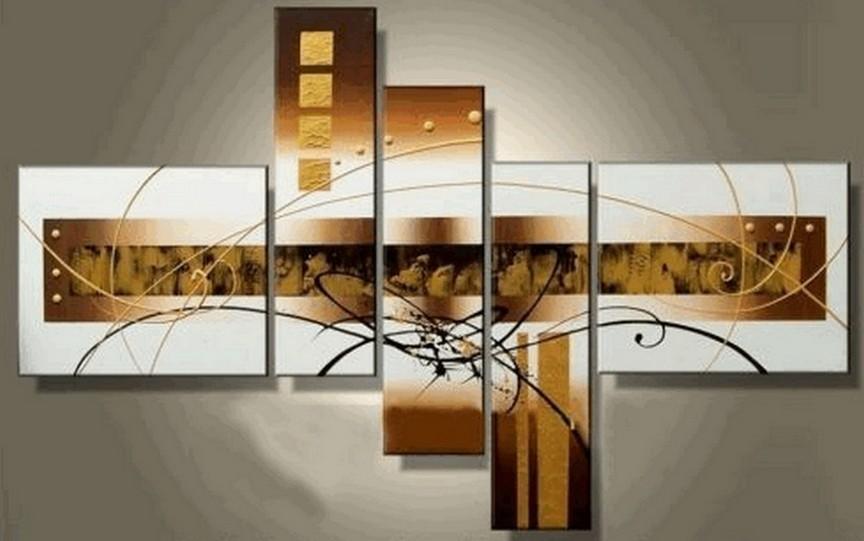 Canvas Painting, Hand Painted Art, Group Art, Huge Wall Art, Acrylic Art, 5 Piece Wall Art, Large Wall Art, Abstract Painting, Abstract Art, Canvas Painting-ArtWorkCrafts.com