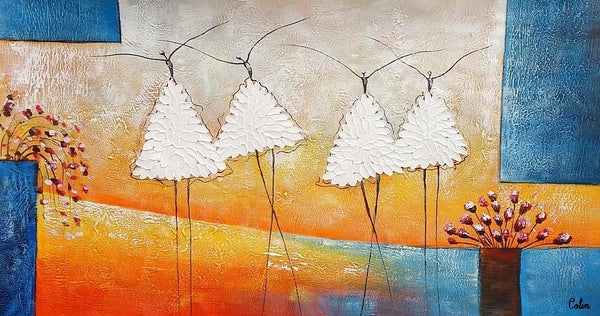 Abstract Modern Paintnig, Bedroom Wall Art Ideas, Simple Modern Painting, Abstract Painting for Sale, Ballet Dancer Painting-ArtWorkCrafts.com