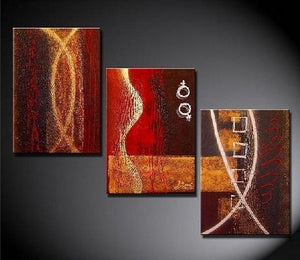Large Art, Large Painting, Abstract Oil Painting, Living Room Art, Modern Art, 3 Panel Painting, Abstract Painting-ArtWorkCrafts.com