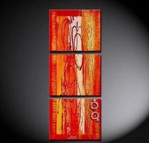 Canvas Art, Abstract Art, Abstract Oil Painting, Kitchen Wall Art, Modern Art, 3 Panel Painting, Abstract Painting-ArtWorkCrafts.com