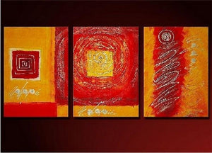Modern Art, 3 Panel Painting, Large Art, Large Painting, Abstract Oil Painting, Kitchen Wall Art, Abstract Painting-ArtWorkCrafts.com