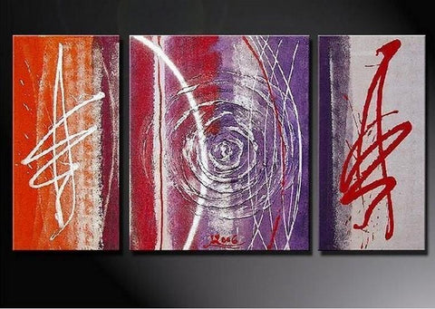 Canvas Painting, Large Oil Painting, Wall Art, Abstract Art, Abstract Painting, Living Room Wall Art, Modern Art, 3 Piece Wall Art, Huge Art-ArtWorkCrafts.com