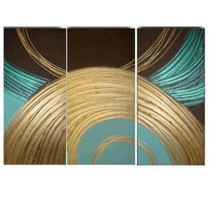 Colorful Lines, Abstract Painting, Large Painting, Living Room Wall Art, Contemporary Art, 3 Piece Painting, Art Painting, Ready to Hang-ArtWorkCrafts.com
