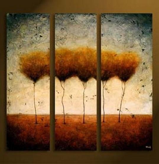 Tree of Life Painting, Abstract Art, Canvas Painting, Abstract Painting, Acrylic Art, 3 Piece Canvas Art-ArtWorkCrafts.com