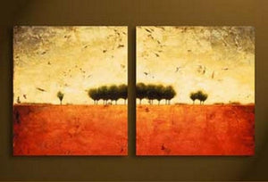 Abstract Painting Landscape, Canvas Painting Landscape, Tree of Life Painting, Abstract Painting Landscape, Hand Painted Art, Tree Painting-ArtWorkCrafts.com